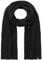 camel active Damen Weicher Strickschal aus reiner Baumwolle Schwarz womenswear-OS