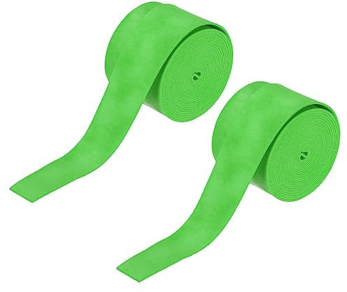 QUARKZMAN 2Stk Trommelstock Klebeband Schlagzeugstab Griffe Trommelstab Wicklung Rutschfest 27mm(1) Breite 1.1m für Trommel Schlagzeug Zubehör Grün