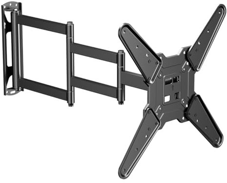 Suptek Soporte TV Pared de Esquina con Brazo de Extensión de 30 Pulgadas(0.748 m) para la Mayoría de los TV de 23-60 Pulgadas, Giratorio e Inclinable, VESA Máx. 400x400mm, hasta 99 LB(45KG) - A1M
