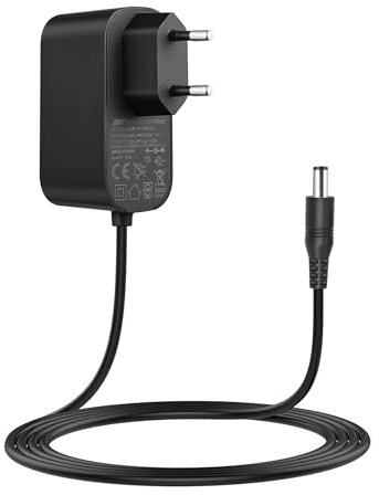 Lonnky 12V 2A Netzadapter mit 1,8 M Kabel, AC 100-240V auf DC 12V, 2,1 mm x 5,5 mm Universeller Stromversorgungsadapter für LCDs, Router und Überwachungskameras