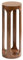 Kate and Laurel Dahl Wooden Round Drink Table, 8 x 23, Walnut Brown, Mid-Century Modern Circle Wood Accent Pedestal Table for Living Room Plant Stand or Small Bedroom Nightstand
