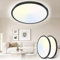 Yexati 2 Stücke LED Deckenleuchte 24W 6000K/4000K/3000K, Deckenlampe 3 Farbtemperatur 3200LM IP54 Rund Flach Modern Schlafzimmer Lampe für Flur Badezimmer Balkon Wohnzimmer Büro Küche Keller Ø300