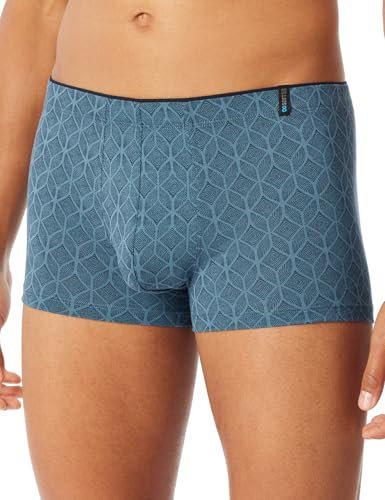 Schiesser Herren Unterwäsche Atmungsaktiv Und Weich Unifarben - Long Life Soft Boxershorts, Atlantikblau_181117, 6 EU