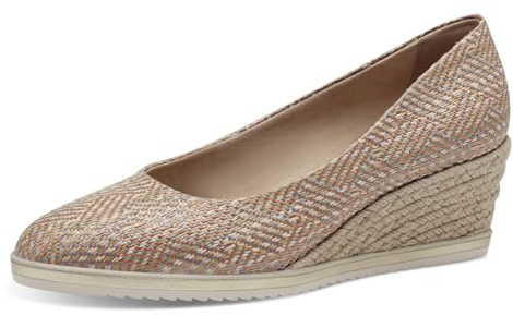 Tamaris Pumps Damen Vegan Keilabsatz beige,EU 38