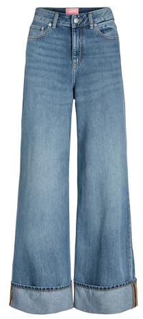 JJXX Damen Jxtokyo Wide Fold Hw Jeans R254 DNM Sn Jack & Jones Female Weit Geschnitten -Jxtokyo Wide Fold Hw Jeans R254 DNM