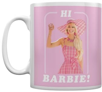 Pyramid International Barbie - Taza de cerámica blanca