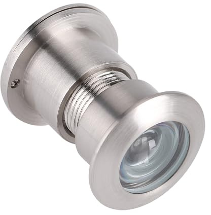 aqxreight Türspion mit 28 Mm Breitem Betrachtungswinkel und Robuster Sichtschutzabdeckung aus Gebürstetem Chrom für 35 Mm Bis 60 Mm Große Türen, Holztüren, Eisentüren, Schlafzimmertüren