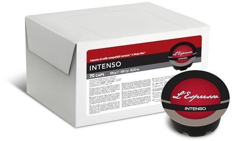 Gimoka Mélange Espresso Intenso intensité 12/13-70 Capsules - Compatibles avec les machines à café de la marque Lavazza* A Modo Mio* - Produit en Italie