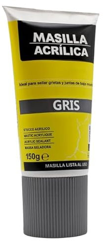 CABLEPELADO – Masilla para Madera Color Gris – Reparadora de Grietas y Agujeros – Lista para Usar – Ideal para Interiores – Acabado Lijable y Pintable – Formato en Tubo de 150 g