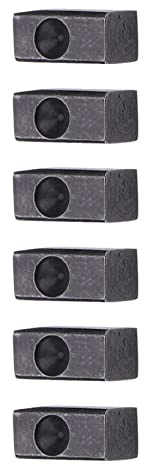 KIMISS Blocchi di Inserto a Stringa di Bloccaggio di Rosa Floyd - 6pcs Tremolo Bridge Saddle Plamp per Parti di Sostituzione della Chitarra Elettrica - Design in Metallo Resistente