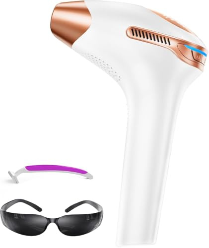 Beauris 21J IPL Geräte Haarentfernung Laser, Laser Haarentfernung 9 Stufen & 600 NM Rotlicht, 999,900 Blitzen zu Hause IPL Haarentfernungsgerät für Frauen, Männer, Achseln, Bikini, Beine, Körper
