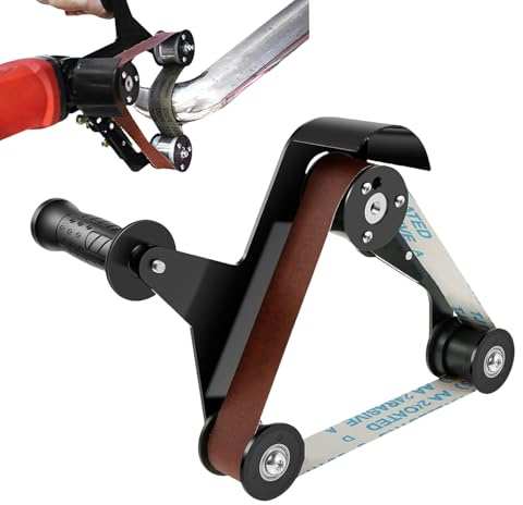 Ponceuse à bande d'angle – Ponceuse à bande acier inoxydable pour bois et tuyaux, tuyaux ou tuyaux, accessoires de ponçage | Outil de ponçage avec poignée ergonomique pour enlever les bavures et