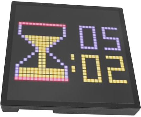 Riuulity Anpassbarer Bilderrahmen mit Pixel-Art-LED-Display und App-Steuerung, Benutzerdefinierten Visuellen Effekten und Vielseitiger Funktionalität für die Dekoration von Spielzimmern
