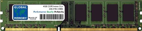 GLOBAL MEMORY - Memoria RAM DDR3 1066/1333/1600/1866MHz DIMM 240-PIN per PC desktop/schede madri, Multicolore, 4GB (5040000161283)