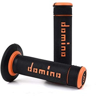 DOMINO Coppia MANOPOLE Xtreme Nero/Arancio off Road