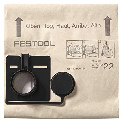 Festool FIS-CT 22/5 Filtersack 5 Stück (452970) für CT 22 Absaugmobile