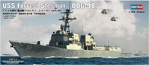 Hobby Boss 83414 Modellbausatz USS Forrest Sherman DDG-98, Navy Blue