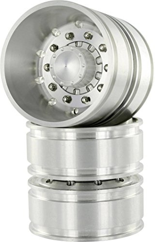 Carson 500907160 1:14 Aluminium Rear Wheel Rim Round Hole (2) Part Model Making Accessories Tuning Parts