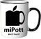 Tasse miPott don´t touch - mit Spruch - lustig - Büro/Arbeit