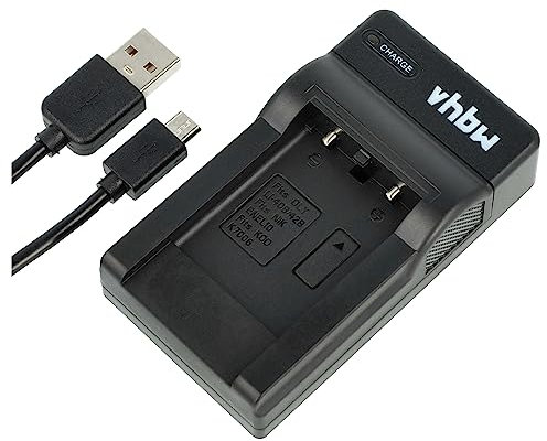 vhbw Chargeur USB Compatible avec Fuji/Fujifilm Finepix XP80, JV500 caméra caméscope Action-cam + témoin de Charge 4,2 V