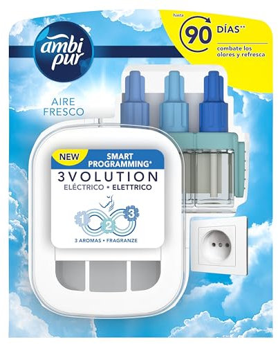 AMBIPUR 3Volution Sky-Aire Fresco Difusor y Fragancia para Ambientador Eléctrico - 21 ml