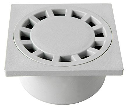 First Plast CHPP10G Chiusino Sifonato in Polipropilene, 10 x 10 cm, Diametro 40 mm, Grigio
