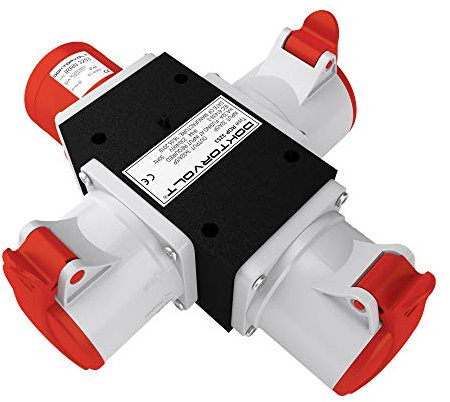 Adaptateur 3 x 32 A/CEE 400 V construction de distribution électrique Distributeur de courant por 3253 Répartiteur 6383