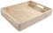 WooDeeDoo Large Shallow Wooden Storage Tray – Stackable Crate Unfinished Pine Box for Organising Craft Jars Kitchen Cupboard Drawers Coffee Station Office Supplies or DIY Projects 39.5 x 29.5 x 7 cm