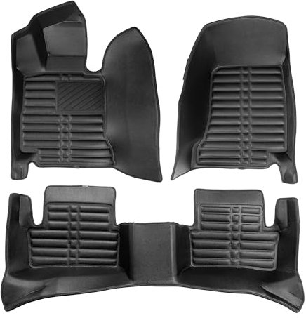fussmattenprofi.com 5D Premium Leder Fussmatten Für Mercedes E-Klasse W213 / S213 Baujahr 2016-2023 I 100% Passgenau | Geruchlos Allwetter Fußmatten Set