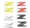 QOHFLD Für Kawasaki Z300 Z750 Z800 Z900 Z1000 ZZR1400, Abziehbilder & Aufkleber 2 Stück Z-Stil Motorradaufkleber Aufkleber 3D Motorrad Kraftstofftank Emblem Abzeichen