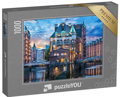 puzzleYOU: Puzzle 1000 Teile „Hamburg: Alte Speicherstadt“ – aus der Puzzle-Kollektion Deutschland, Flüsse & Seen