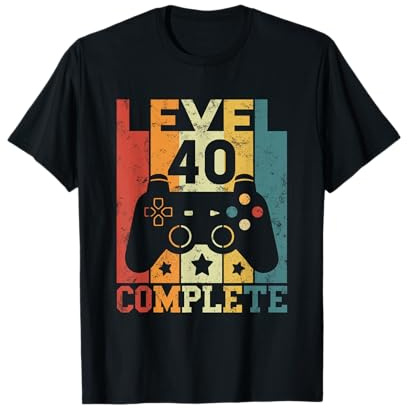 40 Geburtstag Männer Frauen 40 Jahre Gaming Gamer Geschenke T-Shirt