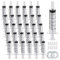30 Stück Kunststoff Spritze 5ml, Messspritze Einwegspritze für Wissenschaftlich Labore, Futterspritze, Marinierspritze und Absaugspritze (30, 5ml)
