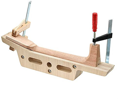 KERREY Gitarrenbauer Werkzeuge Gitarrenhals Trimmen Stützform Polieren Feste Stütze Holzform DIY Schablonenherstellungswerkzeug