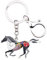NEWEI Porte-clé Cheval Poney émaillé Porte-clé Pour Femmes Filles Sac à Main Charme (Charbon)