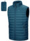 33,000ft Men's Lightweight Gilet, Packable Quilted Puffer Padded Vest Outerwear, Body Warmer Windproof Sleeveless Jacket for Golf Running Hiking Horse Riding Ceramic Blue L
