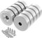 Wukong 10PCS Neodym Magnete Extra Stark, 20x7 mm Magnet Schrauben mit Loch Roud Topfmagnet für Whiteboard DIY Craft Handwerk Küchenarbeitsplatz