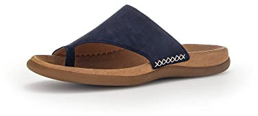 Gabor Damen Pantoletten | Frauen Slipper | Best Fitting | sommerclogs | Sandalen | Schlupfschuhe | schluepfschuhe | Slides | Blue | 43 EU - 9 UK