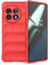 SEAHAI Case for OnePlus 11, Sturdy Shockproof Case Soft Silicone Airbag Design Rubber Cover Heavy Duty Protection Ultra Thin Cover - Red