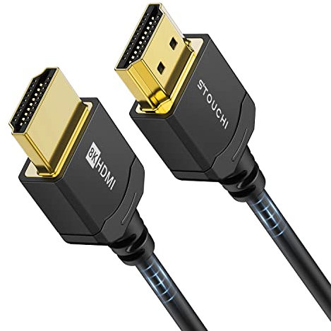 Stouchi Ultra Thin Cable 8K 2M, Hyper Slim Cable, Extremely Flexible 8K HDMI Cable, Soporta 10K 8K120 4K120 144 Hz, eARC HDR10 4:4:4 HDCP 2.2 y 2.3 Dolby HDMI 2.1 Compatible con PS5/Xbox/LG