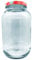 AC - Tarro Multiusos, Fabricado en Vidrio, Almacenamiento y conservación de Alimentos, Frutos Secos, Especias, 4 L, Ø 16 x 25,5 cm