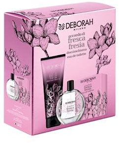 Deborah Milano Geschenkset für Damen, Fresia, inklusive Eau de Toilette, 100 ml und Duschschaum 250 ml