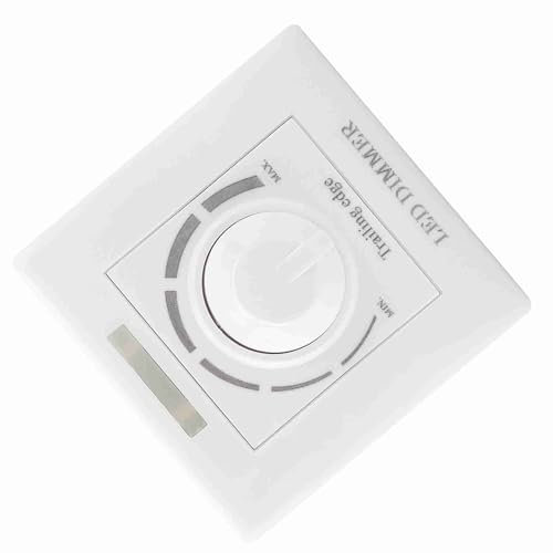 Interruttore Dimmer Luce LED 200W, Controllo Luminosità Regolabile, Compatibile con Varie Potenze Dimmerabili per Illuminazione Domestica, Commerciale o di Intrattenimento (220V)