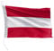 FLAGLY Premium Bootsfahne Österreich 30 x 20 cm Querformat - 115g/m² Stoffgewicht - gedruckt, robust mit Strick & Schlaufe, Bootszubehör Motorboot (30 x 20 cm - Österreich)