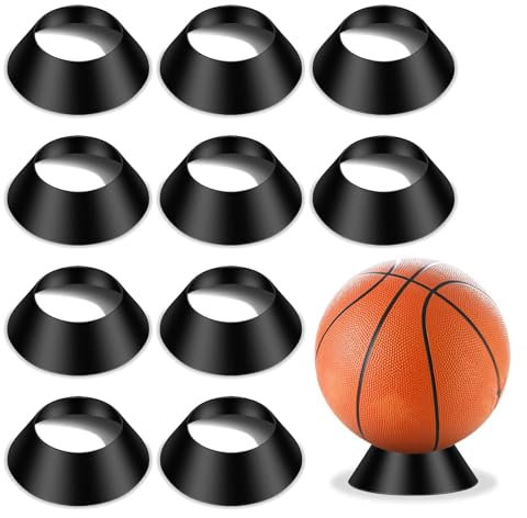 Confezione da 10 espositori per palline base, supporti per palline, supporti per palline per cimeli, supporti per palloni da calcio per basket, calcio, pallavolo