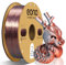 Eono Dual Zweifarbig PLA Filament 1.75mm für 3D Druck, 3D Drucker Filament 1kg Spule +/- 0,03 mm(2.2lbs), Silk PLA Silber & Kupfer