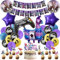 Spiel Thema Ballon Geburtstag Dress Up, 40 Stück Geburtstagsdeko jungenVideo Spiel Geburtstagsfeier, Enthält Folien ballons, Latexballons, Kuchenaufsatz