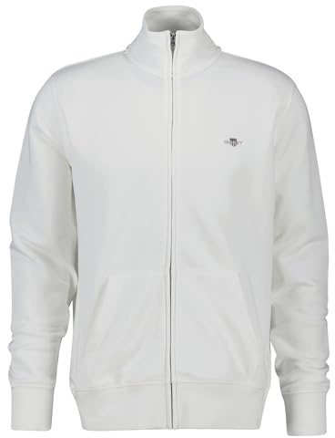 Gant Herren Reg Shield Full Zip Sweatshirt, Eggshell, 3XL EU