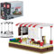 Mould King Kreatives 24034 Coffee Haus Klemmbausteine Mini Blocks Shop Bauspielzeug MOC Bausteine DIY Simulation Architektur Street View Kompatibel Mit Andere Marke(265 Teile)