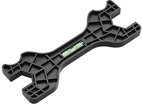 HDKEAN Duschschlüssel, Universal Multifunktionsschlüssel für Bad, Küche, WC, Wasserhahn, Dusche, Reparatur-Entfernungswerkzeug, Schwarz, Kunststoff, Sechskant, 29,5 mm & 23,5 mm